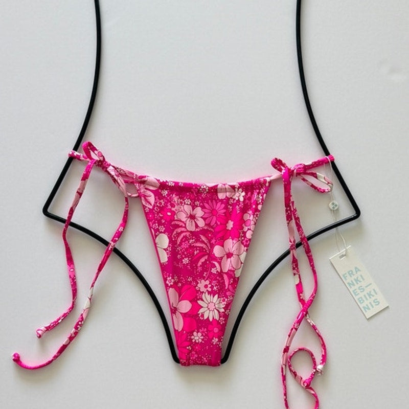 Frankies Bikinis Tavi Tie Side Skimpy Bikini Bottom - Mowie Wowie | Front view