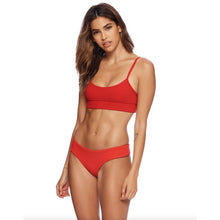 Beach Bunny Rib Tide Bralette Bikini Top - Red