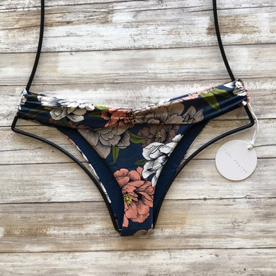 Tori Praver Swimwear Tori Praver GARNET Banded Cheeky Bikini Bottom – PerfectKini