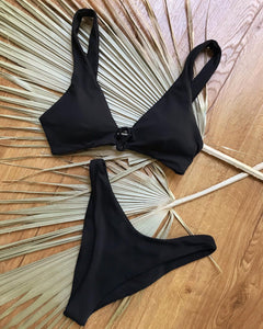 L*Space Swimwear 'Cabana' Bikini Bottom in Black