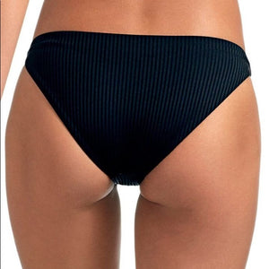 Vitamin A Swimwear 'Luciana' Bikini Bottom in Black Ecorib