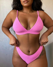 Frankie's Bikinis 'Enzo' Terry Bikini Bottom in Blushing Pink