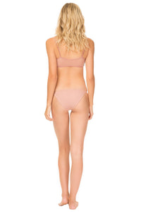 Tori Praver Swimwear 'Manon' Bikini Bottom in Rose Gold