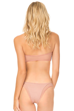 Tori Praver Swimwear 'Manon' Bikini Bottom in Rose Gold