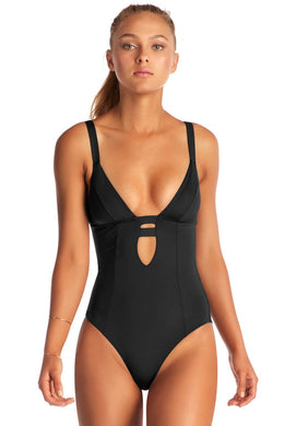 Vitamin A One Piece - Vitamin A Swimwear 'Neutra' One Piece in Black Ecolux