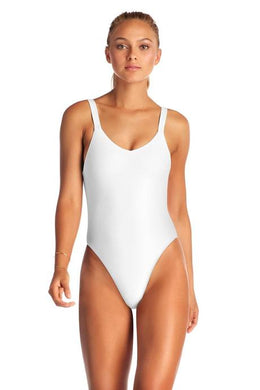 Vitamin A One Piece - Vitamin A Swimwear 'Leah' One Piece in White Ecolux