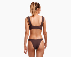 Vitamin A Swimwear 'California High Leg' Bikini Bottom in Sultana BioRib