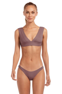 Vitamin A Swimwear 'Magnolia' Bikini Top in Galet Ecolux