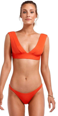 Vitamin A Bikini Top - Vitamin A Swimwear Magnolia Bikini Top in Papavero Ecolux