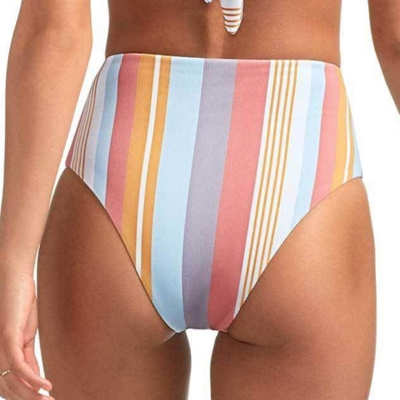 Vitamin A Swimwear 'Lupe' Bikini Bottom in Verano Stripe