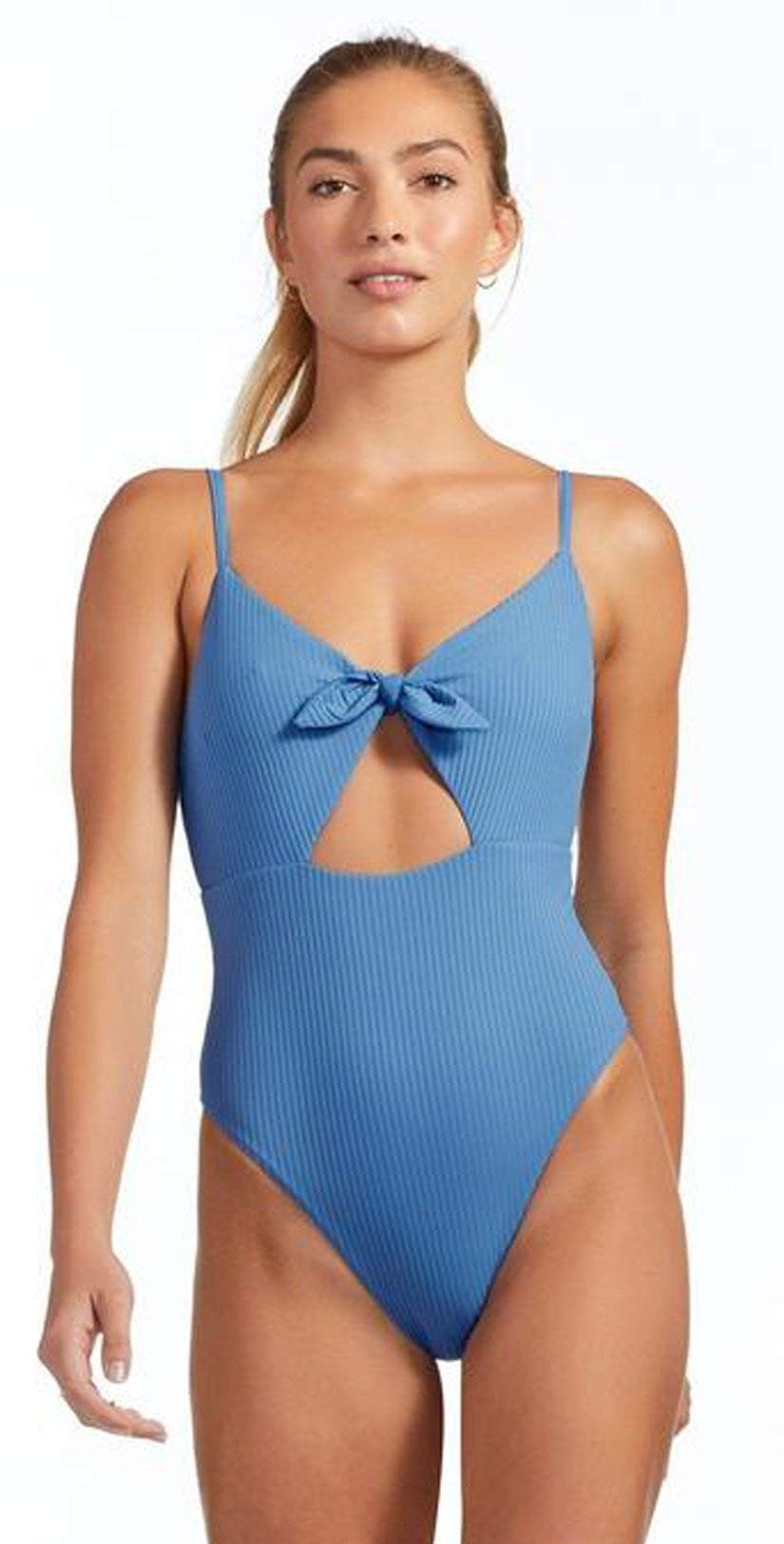 Vitamin A One Piece - Vitamin A Swimwear 'Alma' Full One Piece in Mediterranean Blue