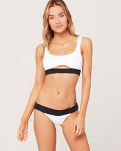 L*Space Swimwear 'Ariel' Bikini Top in Black White