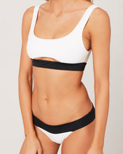 L*Space Swimwear 'Ariel' Bikini Top in Black White