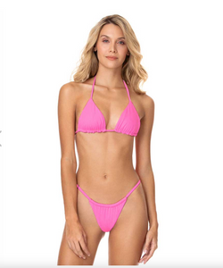 MAAJI PAPAYA ORANGE Rivera Bralette Bikini Top - Neon print