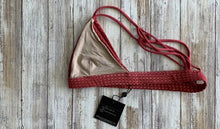 Acacia Swimwear 'Awapui' Bikini Top in Lychee Mesh / Clay Lining