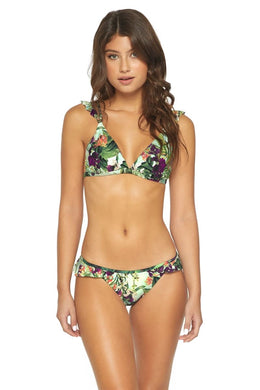 PQ Swim Bikini Top - PQ Swim Ruffle Ring Bikini Top in Flora