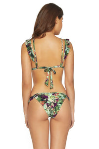 PQ Swim Ruffle Ring Bikini Top in Flora