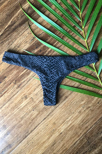 Acacia Swimwear 'Ho'okipa' Bikini Bottom in Black Snake