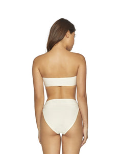 PQ Swim 'Lace' Bandeau Bikini Top in Ivory