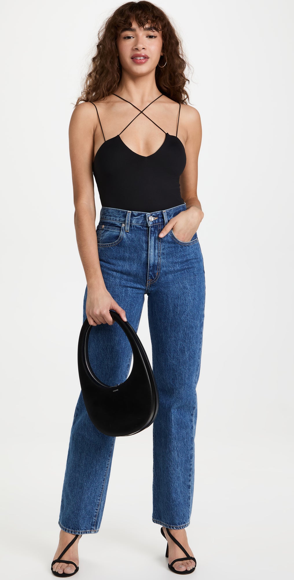 Alix NYC Bodysuit/Teddy - Alix NYC 'Medina' Thong Bodysuit in Black