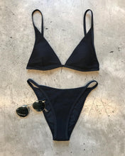 L*Space Swimwear 'Jay' Ribbed Bikini Bottom in Black