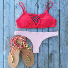 L*Space Swimwear 'Jaime' Bikini Top in Hot Cherry