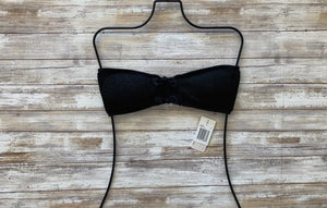 L*Space Swimwear 'Kristen' Bandeau Bikini Top in Black