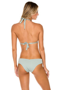 Luli Fama 'Orillas Del Mar' Triangle Bikini Top in Jardines