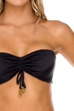 Luli Fama 'Triana' Bandeau Bikini Top in Black