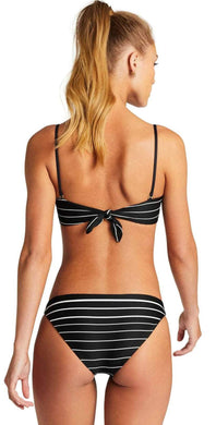 Vitamin A Bikini Bottom - Vitamin A Swimwear 'Luciana' Full Bikini Bottom in Midnight Stripe