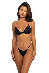 Fae Swimwear 'Luna' Bikini Top in Nero