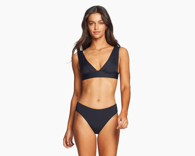 Vitamin A Bikini Top - Vitamin A Swimwear 'Magnolia' Bikini Top in Ecolux Black