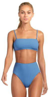 Vitamin A Bikini Top - Vitamin A Swimwear 'Mila' Bikini Top in Mediterranean Blue EcoRib