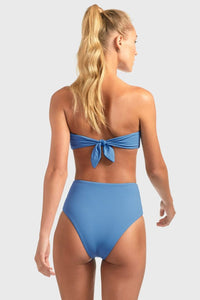 Vitamin A Swimwear 'Mila' Bikini Top in Mediterranean Blue EcoRib
