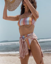 Vitamin A Swimwear 'Lupe' Bikini Bottom in Verano Stripe
