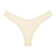Montce Swim 'Lulu' Bikini Bottom in Cream Rib