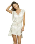 ViX Cover Up - ViX Swimwear Agata Short Caftan in Off White