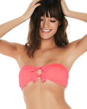 L*Space Swimwear 'Kristen' Bandeau Bikini Top in Neon Pink