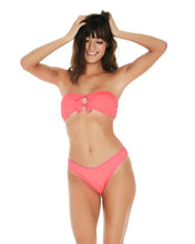L*Space Swimwear 'Kristen' Bandeau Bikini Top in Neon Pink