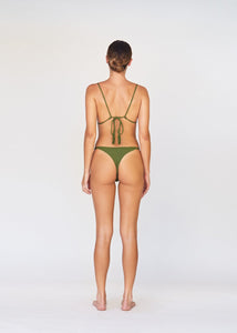 Acacia Swimwear 'Neema' Ribbed Bikini Bottom in Basil