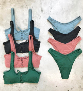 L*Space Swimwear 'Romi' Bikini Top in Emerald