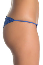 ViX Swimwear Blue 'Scales' String Cheeky Bikini Bottom