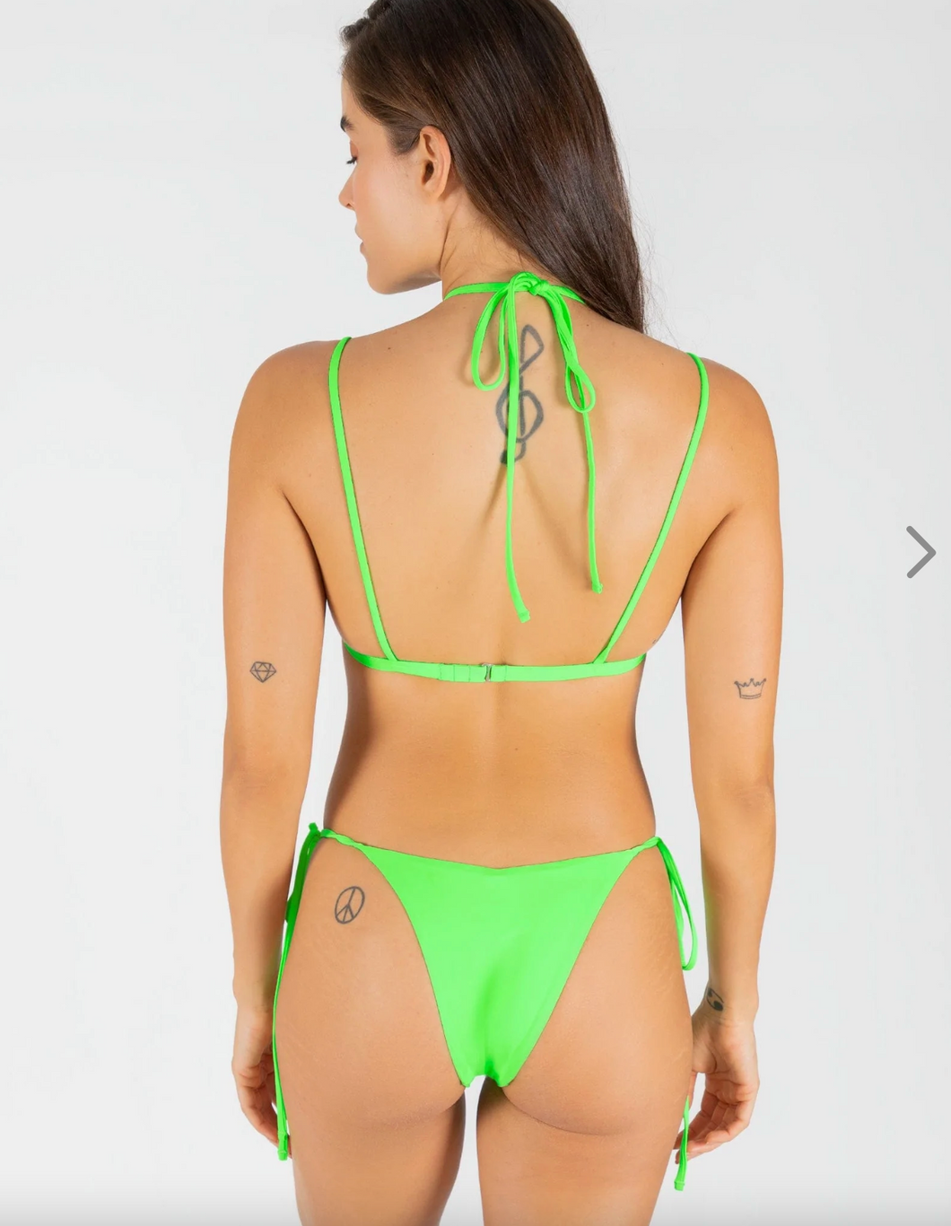 OneOne Swimwear 'Ariel' Skimpy Bikini Bottom in Neon Green