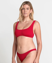 BOUND by Bond-Eye 'Malibu' Crop Eco Bikini Top in Baywatch Red