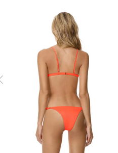 Maaji Swimwear 'Flash' Single Strap Bikini Bottom in Papaya Orange