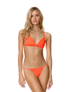 Maaji Swimwear 'Flash' Single Strap Bikini Bottom in Papaya Orange