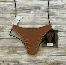 Minimale Animale 'Soho' Rib Bikini Bottom in Cognac