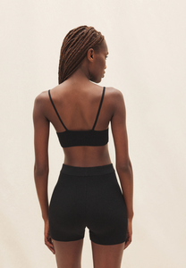 Jacquemus 'Le Short Arancia' Knit Shorts in Black