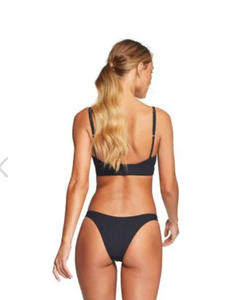 Vitamin A Swimwear 'Kara' Bikini Top in Black BioRib