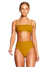 Vitamin A Swimwear 'Mila' Bikini Top in Matcha EcoRib